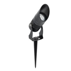 GLOBOSTAR® GARDO GLB-103-0025 Φωτιστικό Σποτ για Φυτά - Δέντρα με Βάση Κήπου / Καρφωτό LED 10W 900lm 24° DC 24V Αδιάβροχο IP65 Θερμό Λευκό 2700K - Sanan SMD Chip - Μαύρο Ματ - Μ5 x Π5 x Υ18cm - 3 Χρόν