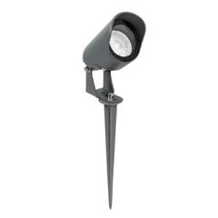 GLOBOSTAR® TREKO GLB-103-0026 Φωτιστικό Σποτ για Φυτά - Δέντρα με Βάση Κήπου / Καρφωτό LED 3W 270lm 5° DC 24V Αδιάβροχο IP65 Θερμό Λευκό 2700K - Sanan SMD Chip - Γκρι Ανθρακί Ματ - Μ5 x Π5 x Υ12cm - 3