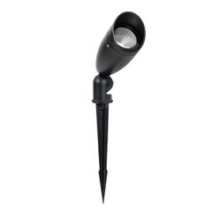 GLOBOSTAR® TRABI GLB-103-0028 Φωτιστικό Σποτ για Φυτά - Δέντρα με Βάση Κήπου / Καρφωτό LED 12W 1080lm 24° DC 24V Αδιάβροχο IP65 Θερμό Λευκό 2700K - Sanan SMD Chip - Μαύρο Ματ - Μ6.5 x Π6.5 x Υ18.5cm -