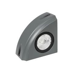 GLOBOSTAR® FLOODORA GLB-103-0029 Προβολέας Σποτ Wall Washer LED 3W 270lm 5° AC 220-240V Αδιάβροχο IP65 Θερμό Λευκό 2700K - Sanan SMD Chip - Γκρι Ανθρακί Ματ - Μ8 x Π5 x Υ8cm - 3 Χρόνια Εγγύηση
