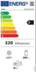 Haier Ψυγειοκαταψύκτης 406lt NoFrost Υ205xΠ59.5xΒ66.7εκ. Μαύρος HDPW5620DNPD