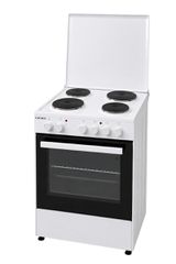 Crown CHP-6060W Κουζίνα 60lt με Εμαγιέ Εστίες Π57εκ. Λευκή