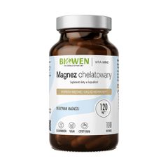 BIOWEN Chelated Magnesium Bisglycinate 120mg 100 Κάψουλες