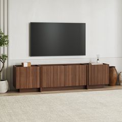 Έπιπλο τηλεόρασης Lowen Megapap χρώμα καρυδί milano 180x35x46,2εκ.