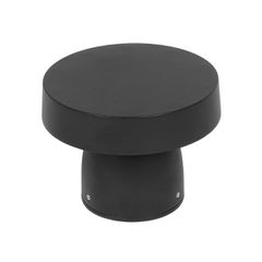 GLOBOSTAR® MUSH GLB-103-0016 Φωτιστικό Κολωνάκι Κήπου LED 12W 1080lm 90° AC 220-240V Αδιάβροχο IP65 Θερμό Λευκό 2700K - Sanan SMD Chip - Μαύρο Ματ - Μ18 x Π18 x Υ15cm - 3 Χρόνια Εγγύηση