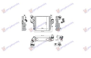 ΨΥΓΕΙΟ INTERCOOLER (258x240x64) (NISSENS) — AUDI Q8 2023-