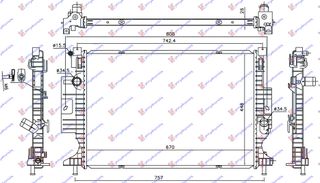 ΨΥΓΕΙΟ 1.5 EcoBoost ΒΕΝΖΙΝΗ 2.0 TDCi 2015- (670x448x26) (NRF) — FORD KUGA 2016-2020