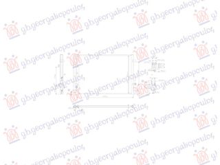 ΨΥΓΕΙΟ A/C 1.0 T-GDi ΒΕΝΖΙΝΗ -1.1-1.4 CRDi ΠΕΤΡΕΛΑΙΟ (500x370x16) (KOYO) — HYUNDAI i20 II 2018-2020