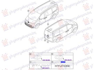 ΣΗΜΑ ΠΙΣΩ (ΓΡΑΜΜΑΤΑ HYUNDAI) (Γ) — HYUNDAI STARIA 2025-