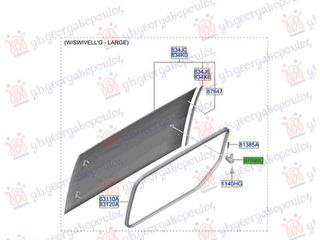 ΧΕΡΟΥΛΙ ΠΑΡΑΘΥΡΟΥ ΠΙΣΩ ΕΣΩΤΕΡΙΚΟ (Γ) — HYUNDAI H1 STAREX 2007-2018