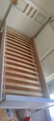 Κρεβάτι Ικεα Hemnes μόνο και 2 κουτιά τοίχου ικεα