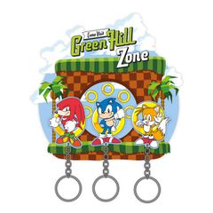 SONIC - Wall Key Holder with 3 Keyrings