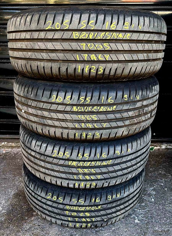 205/55R16 Bridgestone T005 Μεταχειρισμένα DOT 1723