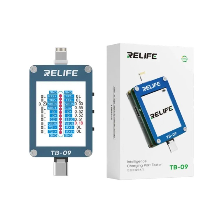 RELIFE TB-09 Charging Port Tester - Εργαλείο Διάγνωσης Θύρας Φόρτισης