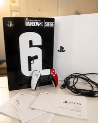 PS5 Disc Edition Custom Wrap με 1 χειριστήριο ντυμένο God of War