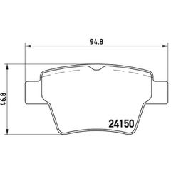 Σετ τακάκια, Δισκόφρενα Brembo P 61 080