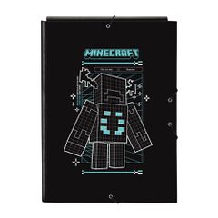 Minecraft Screen A4 cardboard binder with flaps