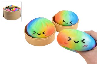 Trend Toys - Kawaii Rainbow Foam Dumplings 8,5cm in Steamer Basket (201080)