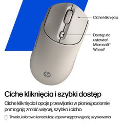 HP 400 Quiet Maple Wireless Mouse-thumb-2