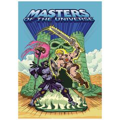 MASTERS OF THE UNIVERSE - He-Man Skeletor -Art Print - Limited Edition