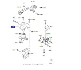 Evoque/Discovery Sport/E-Pace Εμπρός άνω Βάση (Μπρακετο) Κινητήρα LR071977 / J9C1512 / GJ32-6P096-AE-thumb-1