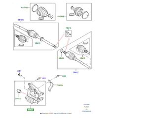 E-Pace/Evoque/Discovery Sport Βάση Ημιαξονιου LR126450 / J9C19665 / K8D2-4H473-AC-thumb-1