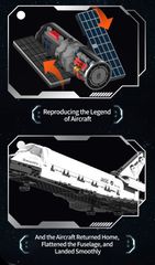 POP SERIES - Construction Kit - Space Shuttle - 950pc-thumb-2