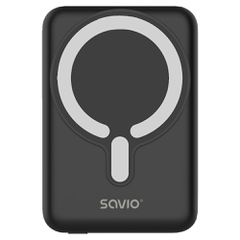 Savio POWERBANK BA-12 10000 mAh, black, magnetic