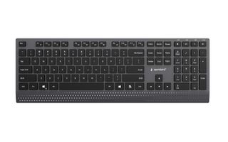 Gembird KB-MCH-06 Slim wired multimedia keyboard with Type-C adapter, US layout, black