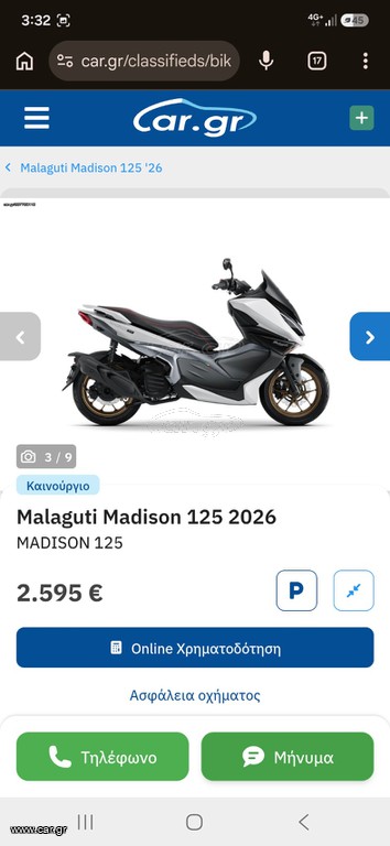 Malaguti Madison 125 2026 ABS L/C