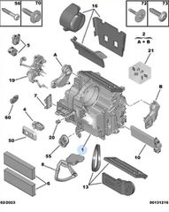Opel Corsa F/Peugeot 208/Peugeot 2008 ‘19-26 Εβαπορετα Κλίμα 9830697180 / 9840568180-thumb-1