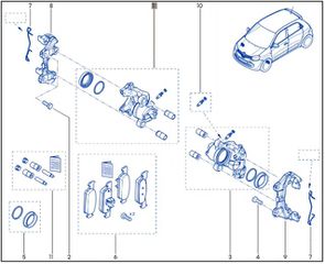 Twingo ‘14-24 Sandero/Logan ‘12-22 Δαγκάνα Εμπρός δεξιά 410006865R / 410116639R-thumb-1