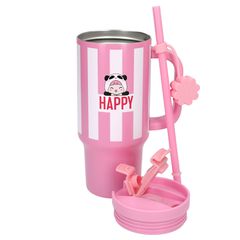 PENFection - To Go Cup With Straw - Pink - 470 ml