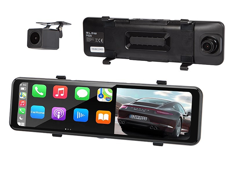 BLACKBOX DVR F620 Carplay Android Auto BLOW video recorder Mirror + rear camera