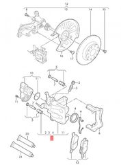 VW/Audi/Seat Δαγκάνα πίσω δεξιά (Ηλεκτρική) 5Q0615424E SL7-thumb-1