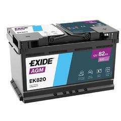 Μπαταρία EXIDE AGM EK820 12V 82Ah 800A (EN)