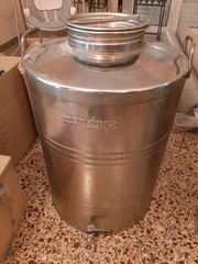 Ανοξείδωτο Δοχείο (Inox) 100 Λίτρων – (Για Λάδι / Κρασί)