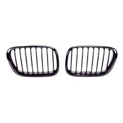 Μάσκα Εμπρός για Bmw X5 (E53) (2000-2003) Single Line Μαύρο Γυαλιστερό