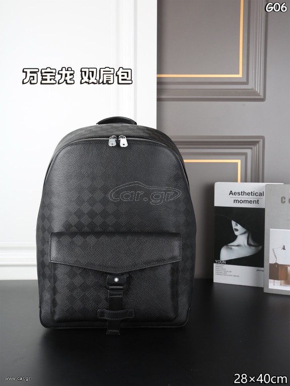 Mont Blanc Backpack High Quality Real Leather