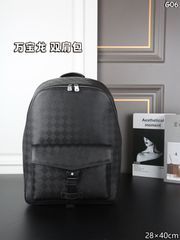 Mont Blanc Backpack High Quality Real Leather