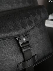 Mont Blanc Backpack High Quality Real Leather-thumb-2