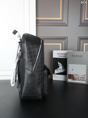 Mont Blanc Backpack High Quality Real Leather-thumb-3