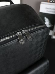 Mont Blanc Backpack High Quality Real Leather-thumb-4