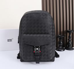 Mont Blanc Backpack High Quality Real Leather
