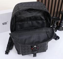 Mont Blanc Backpack High Quality Real Leather-thumb-1