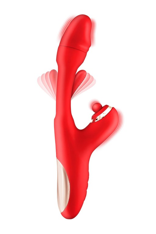 Yoba Joyfully 3-in-1 Rabbit Vibrator with Tapping Function 25 cm