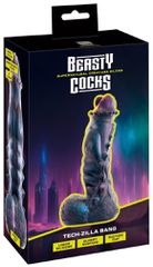 Beasty Cocks Tech-Zilla Bang Dildo με Βεντούζα