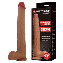 Pretty Love Torin-PLUS Ρεαλιστικό Dildo Σιλικόνης με Βεντούζα 14,8 ίντσες
