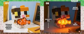Minecraft GloBuddies Light Cat 15 cm-thumb-4