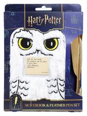 Harry Potter Plush Notebook Set with Pen Hedwig Magical Locations